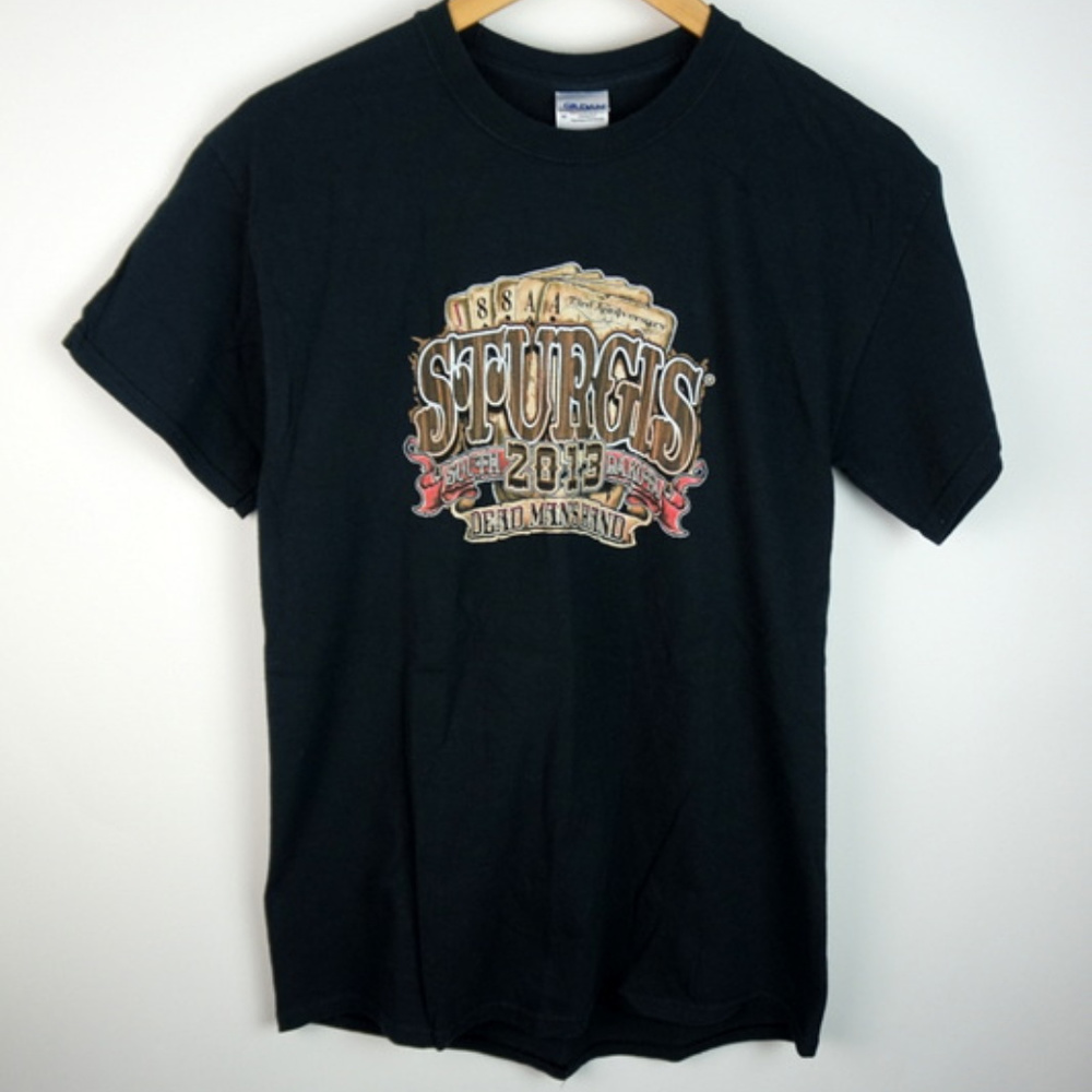 Sturgis 2013 Dead Man's Hand T-Shirt Motorcycles